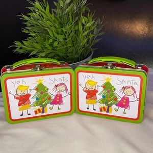 Christmas Mini Lunch Tins set of 2